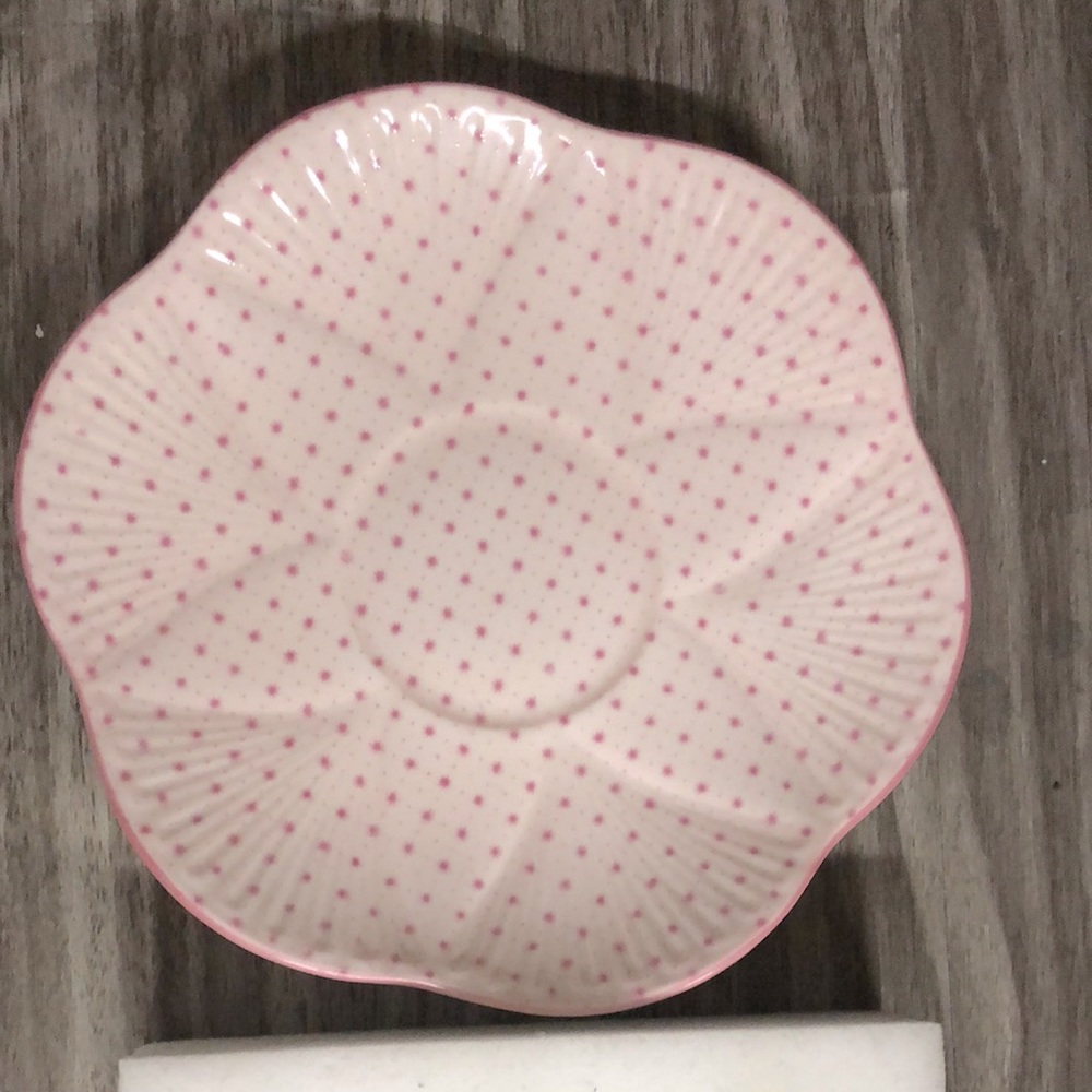 SUPER RARE Shelley Rare Bone China Blush Pink Saucer Plate